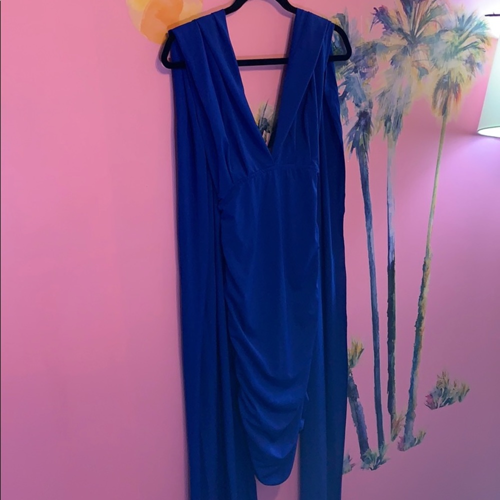 Sexy Blue Bodycon Multi-way dress